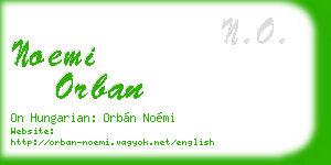 noemi orban business card
